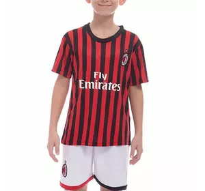 Форма футбольная детская Milan CO-0977 No branding  22 Красно-черный (57429203)
