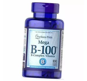 Витамины группы В, Mega B-100 Complex, Puritan's Pride  100каплет (36367030)