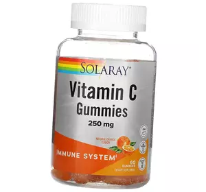 Жевательный Витамин С, Vitamin C Gummies, Solaray  60таб Апельсин (36411076)