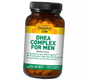 Дегидроэпиандростерон для мужчин, DHEA Complex for Men, Country Life  60вегкапс (72124006)
