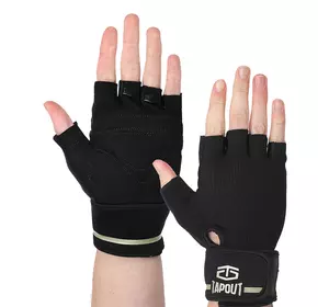 Перчатки для тяжелой атлетики Tapout SB168511 Maraton  M Черный (07446051)