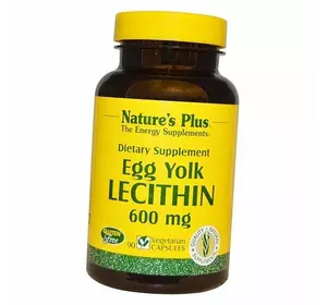 Лецитин из яичного желтка, Egg Yolk Lecithin 600, Nature's Plus  90капс (72375003)