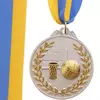 Медаль спортивная с лентой двухцветная Баскетбол C-4849     Серебряный (33508309)