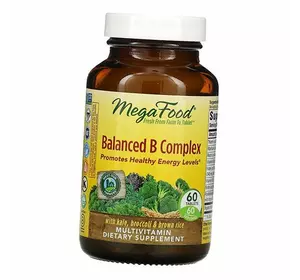 Витамины группы В, Balanced B Complex, Mega Food  60таб (36343026)