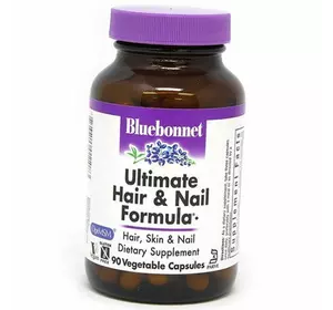Витамины для волос и ногтей, Ultimate Hair & Nail Formula, Bluebonnet Nutrition  90вегкапс (36393046)