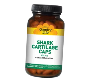 Акулий хрящ, Shark Cartilage, Country Life  100вегкапс (03124003)