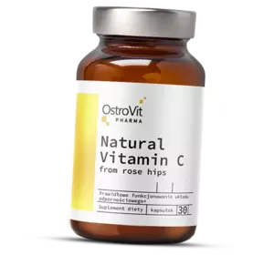 Витамин С из шиповника, Pharma Natural Vitamin C from Rose Hips, Ostrovit  30капс (36250046)