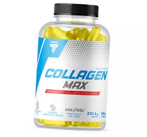 Гидролизат коллагена 1 типа и Гиалуроновая кислота, Collagen Max, Trec Nutrition  180капс (68101005)