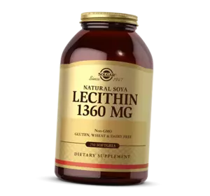 Лецитин соевый, Lecithin 1360, Solgar  250гелкапс (72313002)