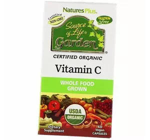Органический Витамин С, Garden Vitamin C 500, Nature's Plus  60вегкапс (36375149)