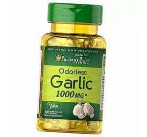 Чеснок без запаха, Odorless Garlic 1000, Puritan's Pride  100гелкапс (71367011)