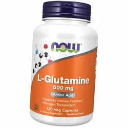 L-Глютамин для иммунитета, Glutamine 500, Now Foods  120вегкапс (32128002)