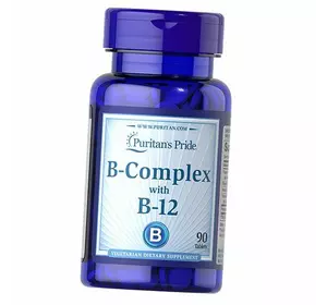 Витамины группы В, Vitamin B-Complex with B-12, Puritan's Pride  90таб (36367002)