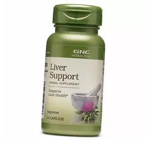 Натуральная добавка для здоровья печени, Herbal Plus Liver Support, GNC  50капс (71120016)