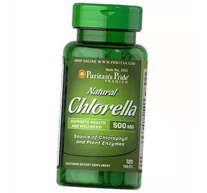 Натуральная Хлорелла, Natural Chlorella, Puritan's Pride  120таб (71367052)