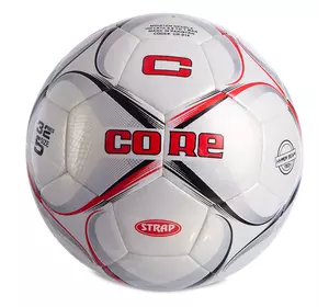 Мяч футбольный Hibred Strap CR-014 Core  №5 Бело-бордово-черный (57568012)