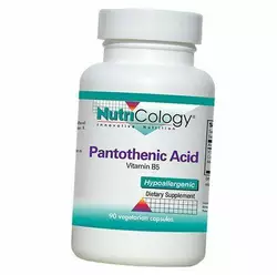 Пантотеновая кислота, Pantothenic Acid, Nutricology  90вегкапс (36373009)