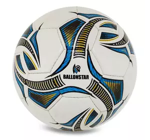 Мяч футбольный Crystal FB-4189 Ballonstar  №5 Бело-синий (57566157)