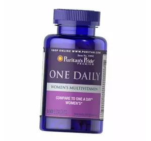 Ежедневные витамины для женщин, One Daily Women's Multivitamin, Puritan's Pride  100каплет (36367055)