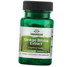 Экстракт Гинкго Билоба, Ginkgo Biloba Extract, Swanson  30капс (71280001)