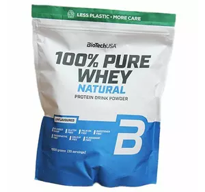 Сывороточный Протеин, с добавлением аминокислот, 100% Pure Whey, BioTech (USA)  454г Без вкуса (29084015)