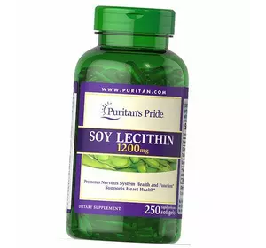 Соевый Лецитин, Soy Lecithin 1200, Puritan's Pride  250гелкапс (72367004)
