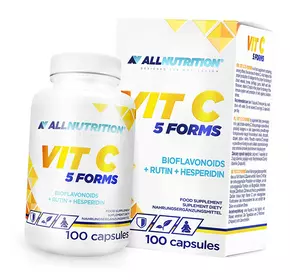 Витамин С в 5 формах, Vitamin C 5 Forms, All Nutrition  100капс (36003029)