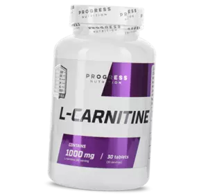 Л Карнитин Тартрат, L-carnitine, Progress Nutrition  30таб (02461001)