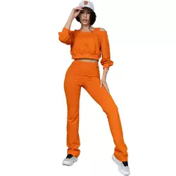 Костюм тройка брюки, топ и худи SET8 TotalFit  XS Оранжевый (06399048)