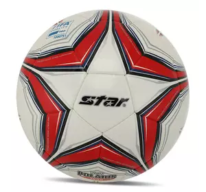 Мяч футбольный New Polaris 1000 FIFA SB375F Star  №5 Бело-красный (57623018)