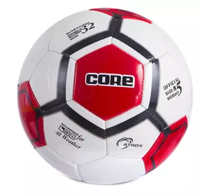 Мяч футбольный Atrox CRM-052 Core  №5 Бело-черно-красный (57568011)