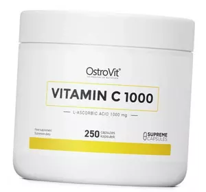 Витамин С, Аскорбиновая кислота, Vitamin C 1000 Caps, Ostrovit  250капс (36250069)