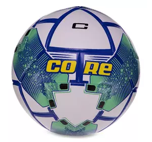 Мяч футбольный Hybrid Shiny Fighter FB-3136 Core  №5 Бело-сине-зеленый (57568007)