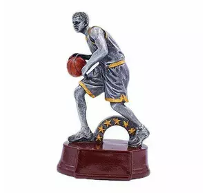 Статуэтка наградная Баскетболист C-1557     Серебряно-коричневый (33429069)
