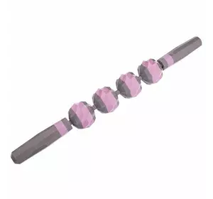 Массажер-палка роликовый Massager Bar FI-2449 FDSO    Серо-розовый (33508070)
