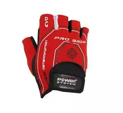 Перчатки для фитнеса и тяжелой атлетики Pro Grip EVO PS-2250E Power System  XXL Красный (07227047)