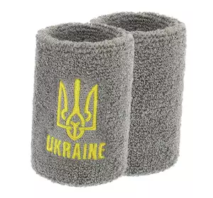 Напульсник спортивный махровый Ukraine BC-9282    Серый (35508020)