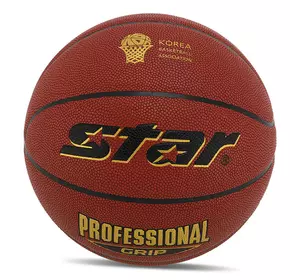 Мяч баскетбольный Professional Grip BB3167C Star  №7 Красный (57623098)