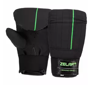 Снарядные перчатки VL-3086 Zelart  XL Черно-салатовый (37363007)