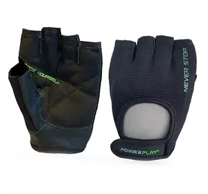 Перчатки для фитнеса 9077 Power Play  M Черно-зеленый (07228101)