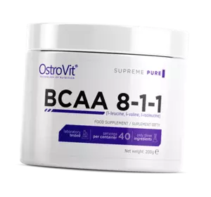 BCAA для мышечной массы, Pure BCAA 8:1:1 , Ostrovit  200г Без вкуса (28250003)