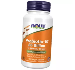 Смесь Пробиотиков, Probiotic-10 25 Billion, Now Foods  100вегкапс (69128010)