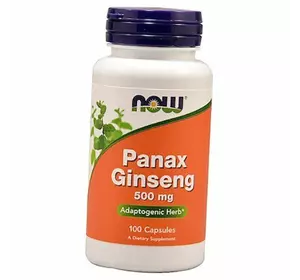 Корень женьшеня, Panax Ginseng 500, Now Foods  100капс (71128109)
