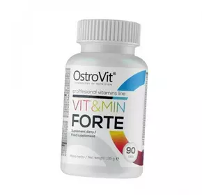 Комплекс Витаминов, Vit & Min Forte, Ostrovit  90таб (36250013)