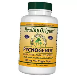 Пикногенол, Pycnogenol 100, Healthy Origins  60вегкапс (70354011)