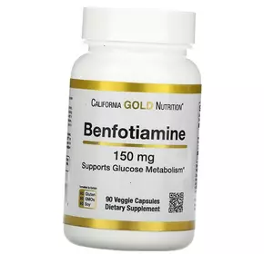 Бенфотиамин, Benfotiamine 150, California Gold Nutrition  30вегкапс (72427013)