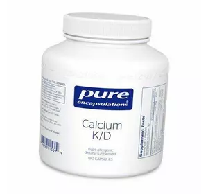 Кальций Д3 К2, Calcium K/D, Pure Encapsulations  180капс (36361126)