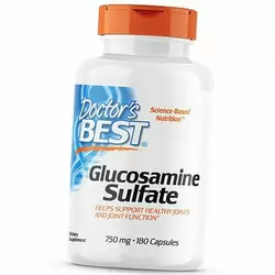 Глюкозамин, Glucosamine Sulfate 750, Doctor's Best  180капс (03327002)