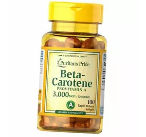 Бета-Каротин, Beta Carotene 10000 , Puritan's Pride  100гелкапс (72367033)