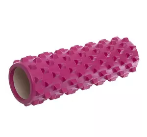 Роллер для йоги и пилатеса FI-6672    45см Розовый (33508026)